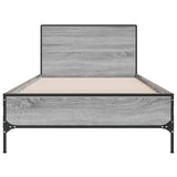 Bed Frame without Mattress Grey Sonoma 100x200 cm 845525