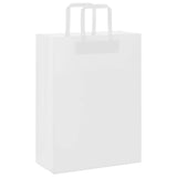 Paper Bags 250 pcs with Handles White 26x12x35 cm 4101842
