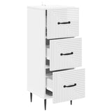 Drawer Cabinet High Gloss White 33 x 34.5 x 89.5 cm 894849