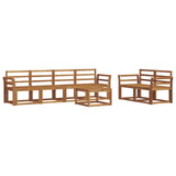 Outdoor Sofa Set 7 pcs Natural 3366042