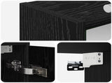 Bathroom Mirror Cabinet Black Oak 73.5 x 16 x 62.5 cm 889176