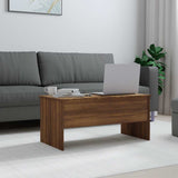 Coffee Table Brown Oak 102x50,5x46,5 cm Engineered Wood 819301