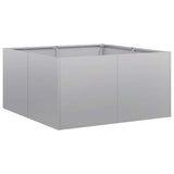 ZNTS Planter 80x80x40 cm Galvanised Steel 860743