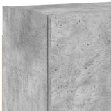 4 Piece TV Wall Units Concrete Grey Engineered Wood 3216503