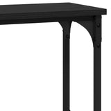 Console Table Black oak 100 x 22.5 x 75 cm Engineered Wood 883505
