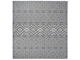 Outdoor Flatweave Rug 120x170 cm Blue Stripes 340837