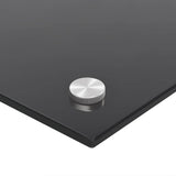 Kitchen Backsplash 2 pcs Black 90 x 50 cm Tempered Glass 3415438