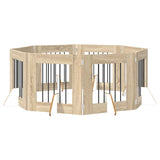 Dog Gate with Stands 8 pcs Sonoma Oak 60 x 60 cm 892164