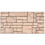 3D Wall Panels with Beige Brick Design 10 pcs EPS 147206