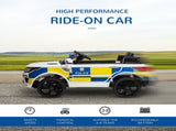 12V Kids Electric Ride On Police Car 2 Motors with Parental Remote Control Siren Flashing Lights USB T3398P378957