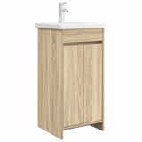 Bathroom Vanity with Sink Sonoma Oak 42 x 40 x 84.5 cm 890770
