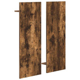 Wall-Mounted Coat Rack with Shelf Smoked Oak 70 x 10 x 90 cm 874527