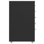 ZNTS Mobile File Cabinet Black 28x41x69 cm Metal 335914