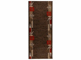 Runner Rug FLORNES Woven Brown 100 x 450 cm PP 7 mm 42057337