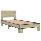 Bed Frame without Mattress Sonoma Oak 90x200 cm 845743