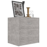Bedside Cabinets 2 pcs Concrete Grey 40x30x40 cm Engineered Wood 801044