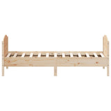 Bed Frame without Mattress 100x200 cm Solid Wood Pine 842562