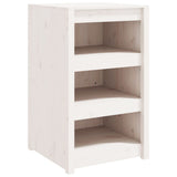 Outdoor Kitchen Cabinets MEPPEL 2 pcs White Solid Wood Pine 3196131