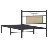 Bed Frame without Mattress Sonoma Oak 90x200 cm Engineered Wood 4106785