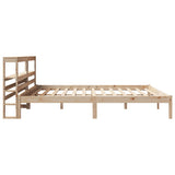 Bed Frame without Mattress 200x200 cm Solid Wood Pine 3305730