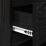 Bedside Cabinet 2 pcs Black Oak 40 x 35 x 50 cm Engineered Wood 882668
