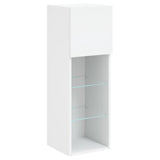 TV Cabinet with LED Lights White 30.5x30x90 cm 837001