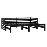 ZNTS Pull-out Day Bed without Mattress Black 2xcm 806969