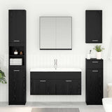 Sink cabinet with Storage with Door Black Oak Engineered Wood 880443