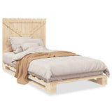 Bed Frame Natural Pine Solid pine wood Single Durable Bed Frame 3281569