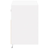 TV Wall Cabinet with LED Lights White 80x31x45 cm 852327