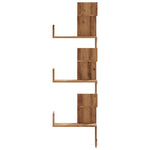 ZNTS Wall Corner Shelf Artisian Oak 45x45x147 cm Engineered Wood 852644