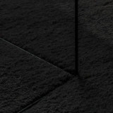 Rug HUARTE Short Pile Soft and Washable Black 80x200 cm 375110
