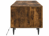 LED TV Cabinet Smoked Oak Engineered Wood 896910