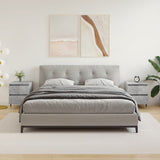 Bedside Cabinets 2 pcs Concrete Grey 40x35x50 cm Engineered Wood 826869