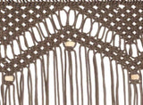 Macrame Curtain Taupe 140x240 cm Cotton 323980