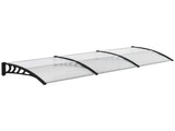 Front Door Canopy, Outdoor Awning, 303 x 96cm Rain Shelter for Window, Porch and Front/Back Door, T3398P314729