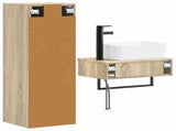 Bathroom Furniture Set 2 pcs Sonoma Oak 33 x 34.5 x 100 cm 3406105