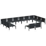 Garden Sofa Set Anthracite Steel 3379020
