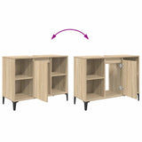 Sink cabinet with Shelf with Storage Sonoma Oak 80 x 33 x 60 cm 881271