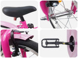 Kids Bike 12 Inches for 2-4 Years Old Dark Pink 42009667