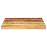 Table Top 60x60x3.8 cm Square Solid Wood Rough Mango 371401