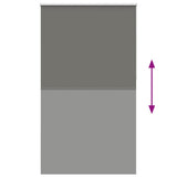 Roller Blind Blackout Grey 130x230 cm Fabric Width 126.6 cm Polyester 4011212