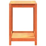 Potting Table with Shelf Wax Brown 82.5x50x75 cm Solid Wood Pine 844631
