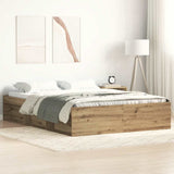 Bed Frame without Mattress Artisan Oak 160x200cm Engineered Wood 3328853