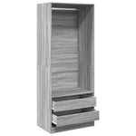 Wardrobe Grey Sonoma 80x50x200 cm Engineered Wood 3307752