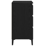 Bedside Cabinet Black Oak 45 x 35 x 44 cm Engineered Wood 863439