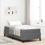 Bed Frame with Mattress Light Grey 90 x 200 cm Fabric 3399100