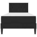 Bed Frame with Mattress with Headboard Black 90 x 190 cm Velvet 3415258