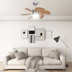 ZNTS Ceiling Fan with Light 76 cm Light Brown 51489