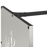 Firewood Rack 40x40x40 cm Stainless Steel 864247